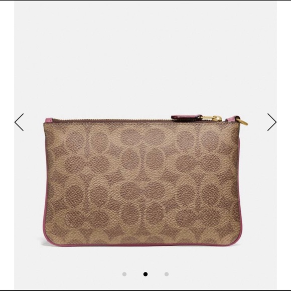 Coach Boxed small wristlet in colorblock - Picture 2 of 6